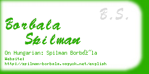 borbala spilman business card